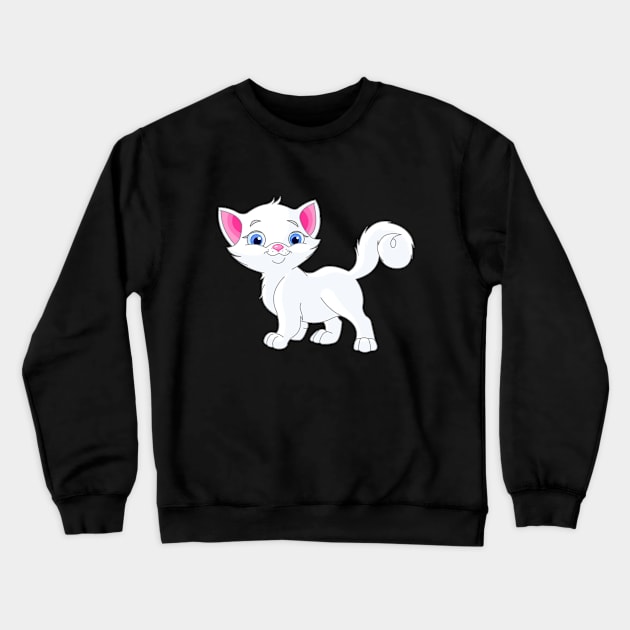 Cat Crewneck Sweatshirt by Alpha-store